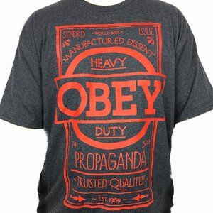 Obey Propaganda men's t-shirt grey XL